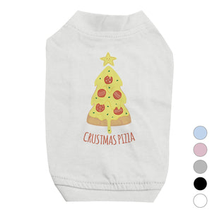 Crustmas Pizza Pet Shirt for Small Dogs