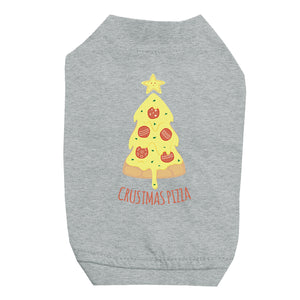 Crustmas Pizza Pet Shirt for Small Dogs