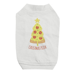 Crustmas Pizza Pet Shirt for Small Dogs