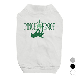 Pinch Proof Clover Pet Shirt for Small Dogs St Patrick's Day Gift
