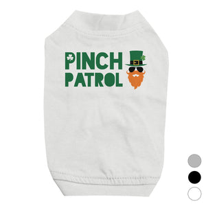 Pinch Patrol Leprechaun Pet Shirt for Small Dogs St Patrick's Day