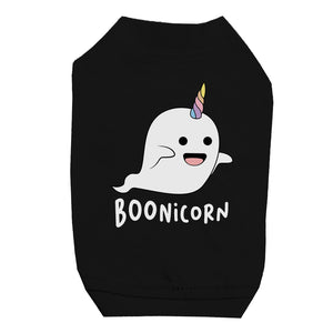 Boonicorn Halloween Costume Ghost Unicorn Pet Shirt for Small Dogs