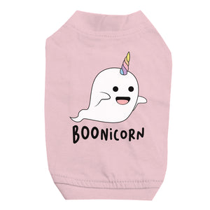 Boonicorn Halloween Costume Ghost Unicorn Pet Shirt for Small Dogs