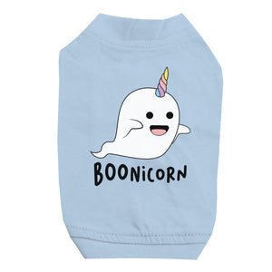 Boonicorn Halloween Costume Ghost Unicorn Pet Shirt for Small Dogs