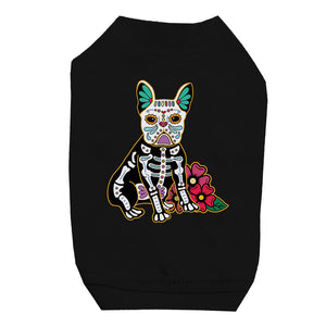 Frenchie Day Of Dead Funny Halloween Cute Pet Shirt for Small Dogs