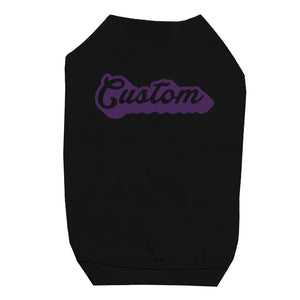 Purple Pop Up Text Gorgeous Personalized Pet Shirt for Small Dogs