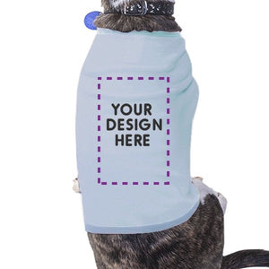 Custom Personalized Pets Sky Blue Shirt