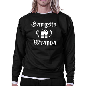 Gangsta Wrappa Sweatshirt Cute Holiday Pullover Fleece Sweater - 365INLOVE