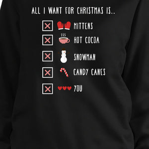 All I Want For Christmas Is Sweatshirt Cute Pullover Fleece Sweater - 365INLOVE