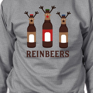 ReinBeers Sweatshirt Funny Holiday Gifts Pullover Fleece Sweater - 365INLOVE