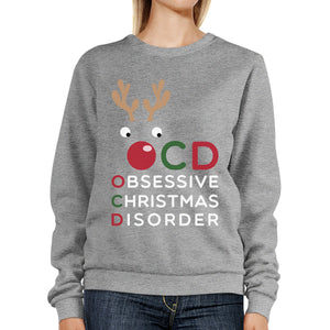 OCD Obsessive Christmas Disorder Sweatshirt Pullover Fleece Sweater - 365INLOVE
