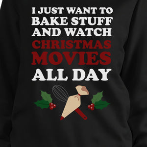 Baking And Christmas Movies Holiday Sweater Cute X-mas Gift Ideas - 365INLOVE