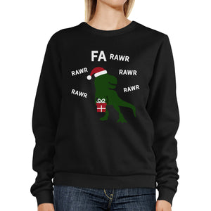 Fa Rawr Rawr Rawr T-rex Christmas Pullover Fleece Humorous Gifts - 365INLOVE