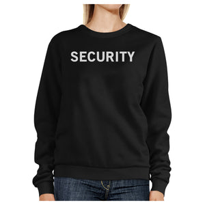 Security Black Sweatshirt Work Out Pullover Fleece Sweatshirts - 365INLOVE