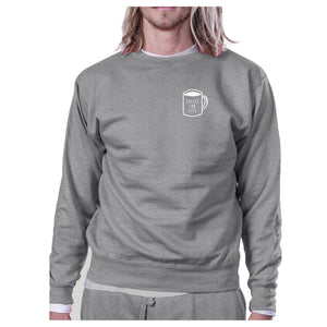 Coffee For Life Unisex Black Sweatshirt For Coffee Lovers Gift Idea - 365INLOVE