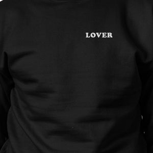 Lover Unisex Black Graphic Sweatshirt Gift Ideas For Valentines Day - 365INLOVE