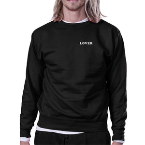 Lover Unisex Black Graphic Sweatshirt Gift Ideas For Valentines Day - 365INLOVE