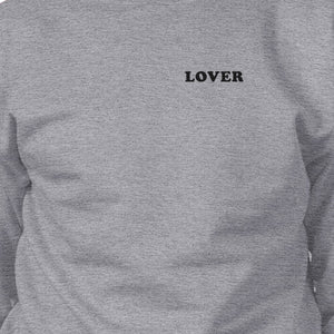 Lover Unisex Gray Graphic Sweatshirt Gift Ideas For Valentine's Day - 365INLOVE