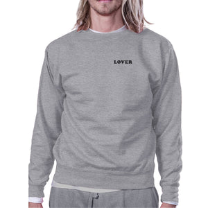 Lover Unisex Gray Graphic Sweatshirt Gift Ideas For Valentine's Day - 365INLOVE