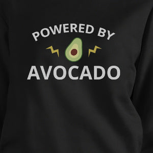 Powered By Avocado Black Sweatshirt Gift Ideas For Avocado Lovers - 365INLOVE