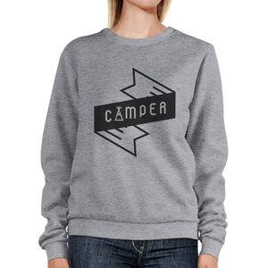 Camper Grey Sweatshirt Cute Graphic Pullover Sweatshirt Gift Ideas - 365INLOVE