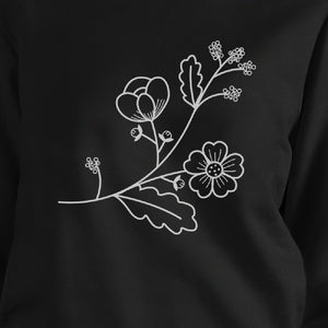 Flower Unisex Sweatshirts Flower Printed Pullover Fleece For Her - 365INLOVE