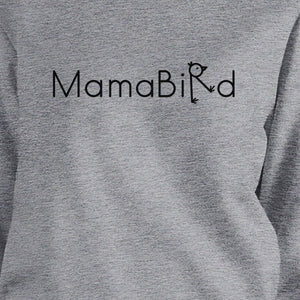 MamaBird Gray Unisex Cute Graphic Sweatshirt Gift Idea For New Moms - 365INLOVE