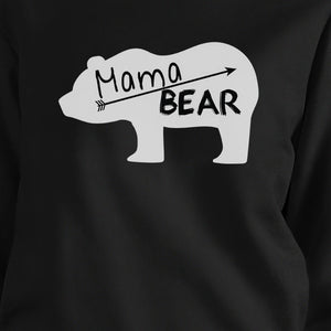 Mama Bear Black Unisex Cute Graphic Sweatshirt Gifts For New Moms - 365INLOVE