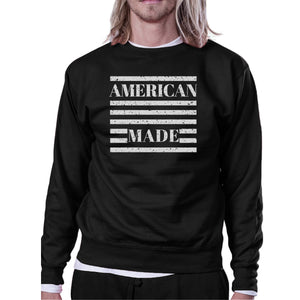 American Made Unisex Black Sweatshirt Unique 4th Of July Design - 365INLOVE