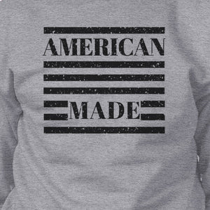 American Made Unisex Grey Graphic Sweatshirt For Fourth Of July - 365INLOVE