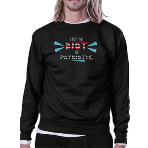 I Put The Riot In Patriotic Unisex Black Crewneck Sweatshirt Gifts - 365INLOVE