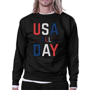 USA All Day Cute Pullover Sweatshirt For 4th Of July Special Design - 365INLOVE