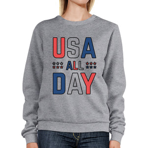 USA All Day Unique Design Graphic Sweatshirt For Independence Day - 365INLOVE