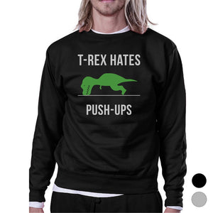 T-Rex Push Ups Unisex Crewneck Sweatshirt