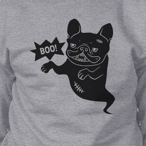 Boo French Bulldog Ghost Grey SweatShirt