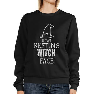 Rwf Resting Witch Face Black SweatShirt