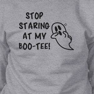 Stop Staring At My Boo-Tee Ghost Grey SweatShirt