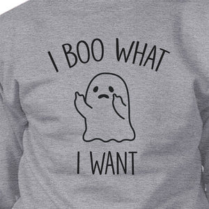 I Boo What I Want Ghost Grey Sweatshirt