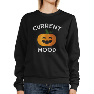 Pumpkin Current Mood Black Sweatshirt