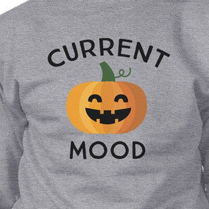 Pumpkin Current Mood Grey Sweatshirt