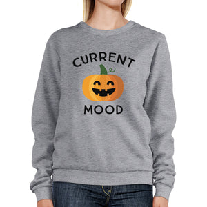 Pumpkin Current Mood Grey Sweatshirt