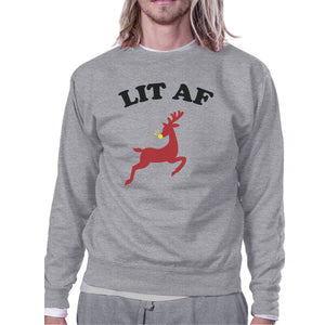 Lit Af Grey Sweatshirt