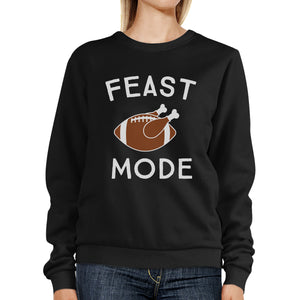 Feast Mode Black Sweatshirt