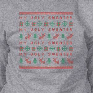 My Ugly Sweater Pattern Grey Sweatshirt