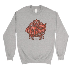 Drawing Pencil Unisex Crewneck Sweatshirt Unique Drawing Gifts