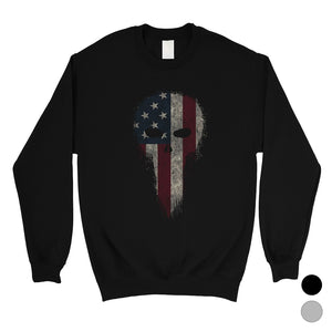 Vintage American Skull Unisex Crewneck Sweatshirt 4th Of July Shirt