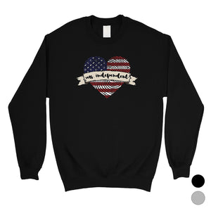 Ms Independent Sweatshirt Crewneck Unisex Army Wife Sweatshirt Gift