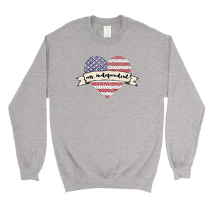 Ms Independent Sweatshirt Crewneck Unisex Army Wife Sweatshirt Gift