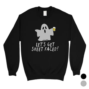 Let's Get Sheet Faced Unisex Crewneck Sweatshirt