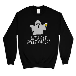 Let's Get Sheet Faced Unisex Crewneck Sweatshirt